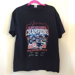 New England Patriots 2019 AFC Champions T- shirt Size L
